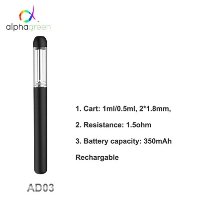 Stainless Steel Center Post Rechargeable Disposable Vape Pen
